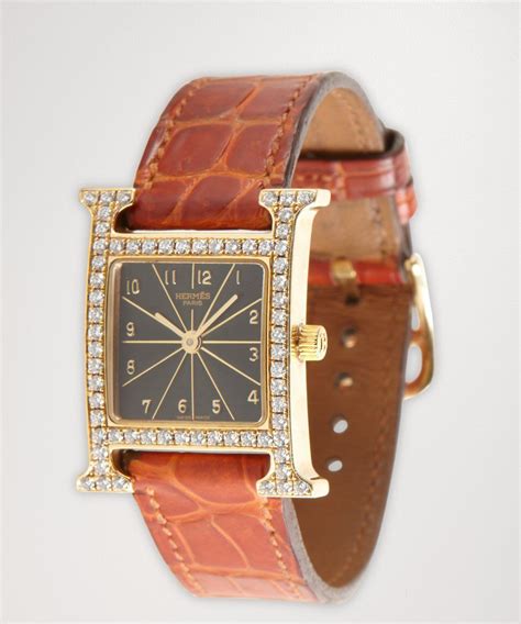 hermes h hour diamond watch price|Hermes padlock watch.